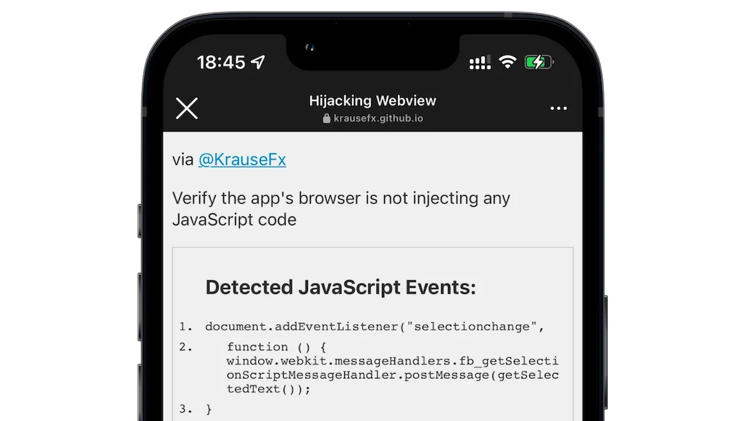 InAppBrowser: A Tool to Uncover Hidden JavaScript Injections in In-App ...