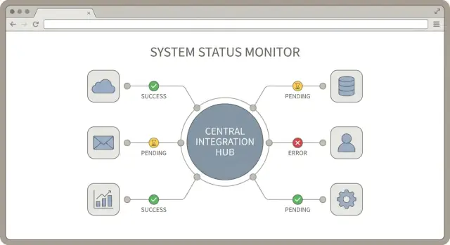Integration hub design for growing SaaS stacks
