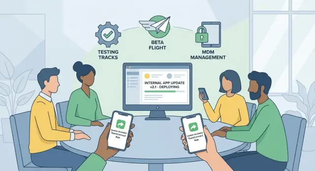 Distribusi pribadi untuk aplikasi seluler internal: kirim pembaruan dengan aman