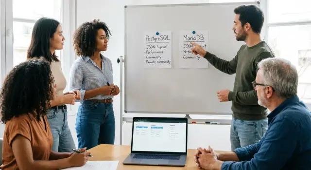 事务性 CRUD 应用：PostgreSQL 与 MariaDB 对比