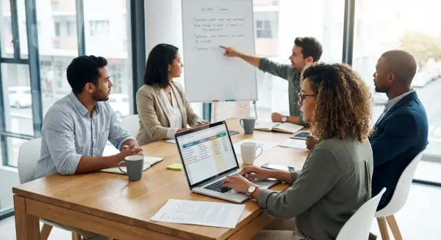 オペレーションレビューのためのミーティング→アクションワークフロー