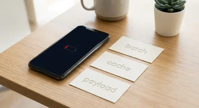 API design for mobile battery life: reduce chattiness