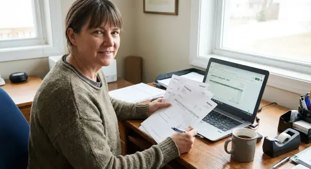 Printable documents from database records: template strategy