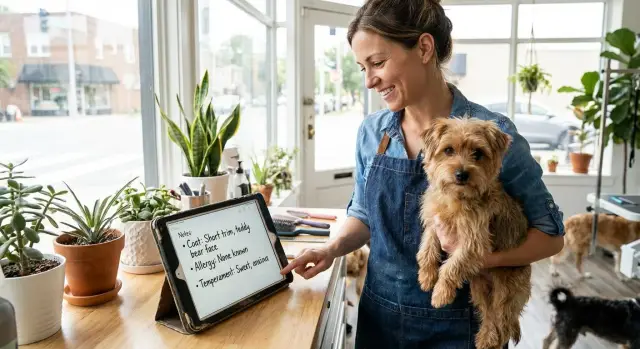 Pet grooming notes app for consistent coats and safer visits