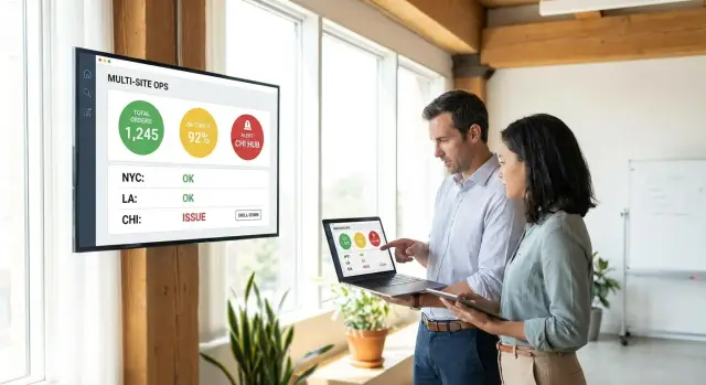 マネージャーが本当に使う複数拠点向け運用ダッシュボード