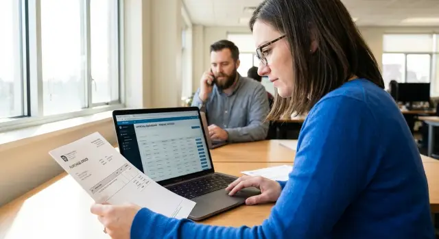 Three-way match automation: tables and workflow for AP holds