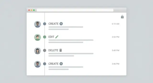 Audit logging for internal tools: clean change history patterns