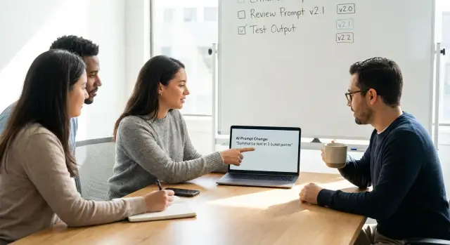 Prompt change management: version, test, and roll back safely