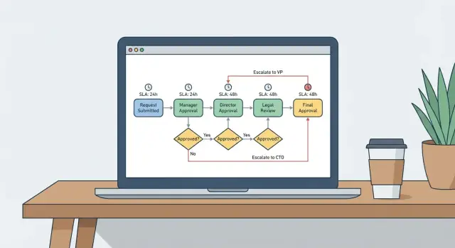 Approval workflow blueprint that holds up at scale