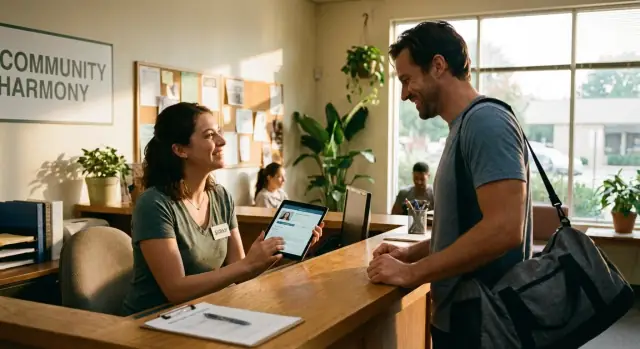 Membership renewal system for local services with a simple workflow