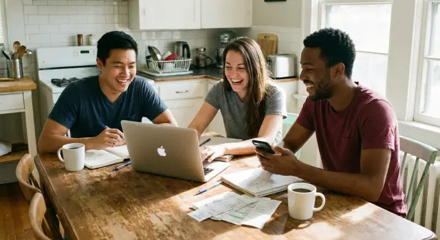 Roommate bill splitting ledger: track bills and settle up