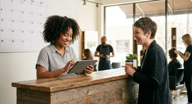 Hair salon booking app in an afternoon: services, staff, waitlist