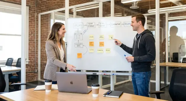 Virus scanning for file uploads: architecture options for apps