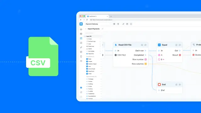 Importing CSV and Excel files into the application