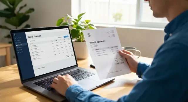 Time tracking to invoice app: from entries to branded PDFs