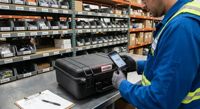 Equipment checkout system with mobile scanning: a practical design