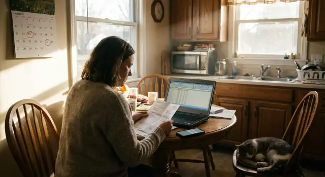 Household bills calendar: reminders for manual payments only