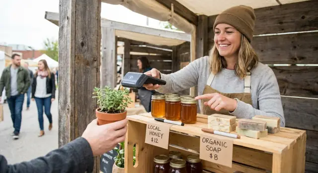 Pop-up market sales tracker: quick mobile logging and exports