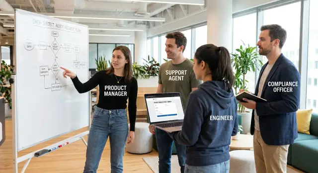GDPR requests workflow: export, correction, deletion blueprint