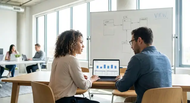 PostgreSQL views for reporting: simpler joins, stable screens