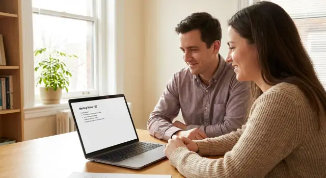 プライベートコーチングと共有アクションのための1:1ノートアプリ