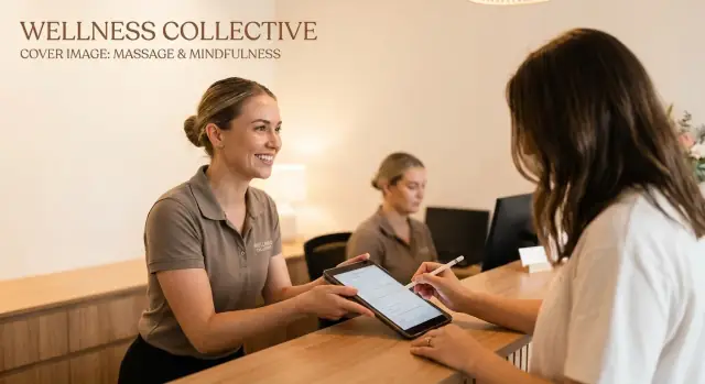 Massage intake and consent forms app for studio workflows