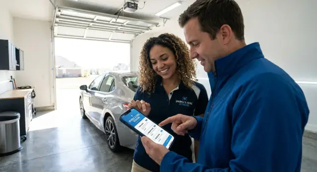 Car detailing booking app: tiers, add-ons, and repeat clients