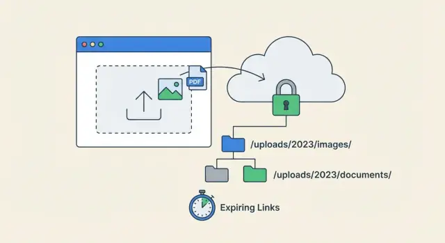 File uploads at scale: validation, storage, and access