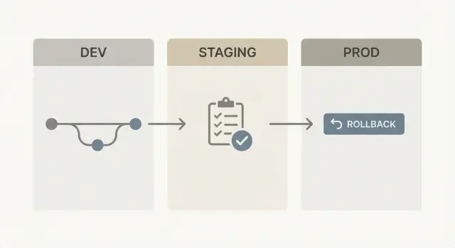 Release management for no-code apps: branching and rollbacks